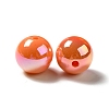 UV Plating Rainbow Iridescent Acrylic Beads PACR-D070-01L-3