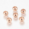 Environment Brass European Beads X-KK-P120-03RG-1