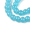 Baking Paint Imitation Jade Glass Round Bead Strands DGLA-Q021-6mm-07-4