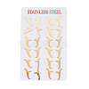304 Stainless Steel Stud Earrings EJEW-E241-06Y-3