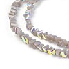 Imitation Jade Glass Beads Strands GLAA-F092-C04-3