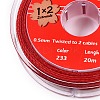 2-Ply Round Waxed Cotton Thread Cords YC-T004-01A-11-2