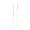 Brass Flat Head Pins KK-WH0058-03C-RG-1