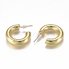 Brass Stud Earrings X-EJEW-F244-02G-2