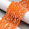 Transparent Electroplate Glass Beads Strands GLAA-F029-2mm-C11-4