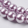Eco-Friendly Dyed Glass Pearl Round Beads Strands HY-A002-8mm-RB013-3