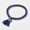 Natural Gemstone Beads Stretch Bracelets BJEW-JB02813-6