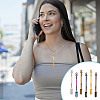 18Pcs 6 Colors Zinc Alloy Snuff Spoon AJEW-NB0006-13-6