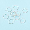 925 Sterling Silver Hoop Earrings STER-P047-13C-S-1