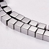 Electroplate Non-magnetic Synthetic Hematite Beads Strands G-J170A-4x4mm-01-3