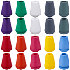 Gorgecraft 100Pcs 10 Colors Plastic Detachable Bell Stopper Cord Ends KY-GF0001-43-1