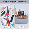 Plastic Drawer Organizer Boxes with Wooden Dividers AJEW-WH0696-363-4