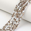 Electroplate Opaque Glass Beads Strands EGLA-A034-P2mm-N16-1