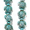 Synthetic Turquoise Dyed Beads Strands G-P507-05N-1