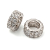 Rhodium Plated 925 Sterling Silver Spacer Beads STER-K176-05P-3