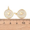 Valentine's Day Brass Micro Pave Clear Cubic Zirconia Pendants KK-A304-24E-G-2