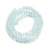 Transparent Baking Paint Glass Beads Strands DGLA-A034-T4mm-D06-2