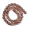 Handmade Gold Sand Lampwork Beads Strands LAMP-P051-L06-10mm-2