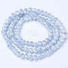 Electroplate Glass Beads Strands EGLA-A034-P6mm-A-3