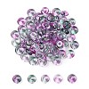 Electroplate Transparent Colours Rainbow Glass Seed Beads SEED-T007-03E-1