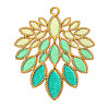 304 Stainless Steel with Enamel Pendants SA-OY001-30G-1