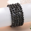 Natural Larvikite Bead Stretch Bracelets BJEW-K212-A-046-2