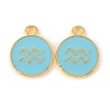 Alloy Enamel Pendants ENAM-S124-01B-16J-1