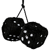 Dice Plush Cloth Pendant Decorations HJEW-SP0001-84C-1