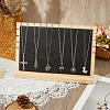Bamboo Slant Back Necklace Organizer Display Stands NDIS-WH20004-01B-7