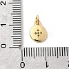 Brass Micro Pave Cubic Zirconia Pendants KK-Z135-05G-04-3