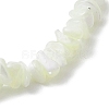 Natural Trochus Shell Chip Beaded Stretch Bracelets for Women Men BJEW-JB10549-4