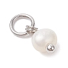 Natural Cultured Freshwater Pearl Potato Charms PALLOY-JF04505-02-4