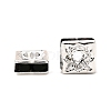 Brass Rhinestone Spacer Beads RSB072-04S-2