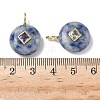 Natural Blue Spot Jasper Pendants G-I391-01G-06-3