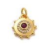 Brass Micro Pave Cubic Zirconia Charms KK-U033-22G-01-1