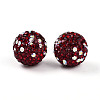 Polymer Clay Pave Rhinestone Beads RB-T018-01E-1