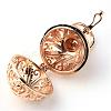 Rack Plating Brass Cage Pendants KK-S751-015KC-3