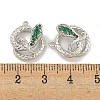 Brass Micro Pave Cubic Zirconia Pendants KK-S386-23P-02-3