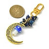 Hollow Moon Alloy Pendant Decoraiton HJEW-JM01394-04-2