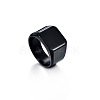 Square Titanium Steel Finger Rings WGB1DFB-27-2