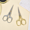 2Pcs 2 Colors 201 Stainless Steel Sewing Embroidery Scissors AJEW-DJ0004-08A-3
