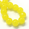 Baking Paint Imitation Jade Glass Round Bead Strands X-DGLA-Q021-10mm-24-2