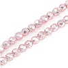 Baking Paint Electroplated Synthetic Non-magnetic Hematite Beads Strands G-H072-A01-01K-1