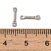 Non-Tarnish 304 Stainless Steel Links Connector Charms STAS-Q323-07P-3