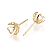 Brass Stud Earring Findings KK-L180-090G-2