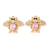 Brass Micro Pave Cubic Zirconia Pendants KK-A284-16G-04-1