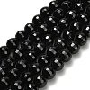 Natural Black Tourmaline Beads Strands G-H329-D02-6mm-2