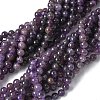 Natural Amethyst Beads Strands X-G-M445-8MM-01B-2
