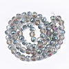 Electroplate Glass Beads Strands EGLA-T018-01-C02-2