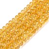 Crackle Transparent Glass Beads Strands GLAA-N074-02A-09-1